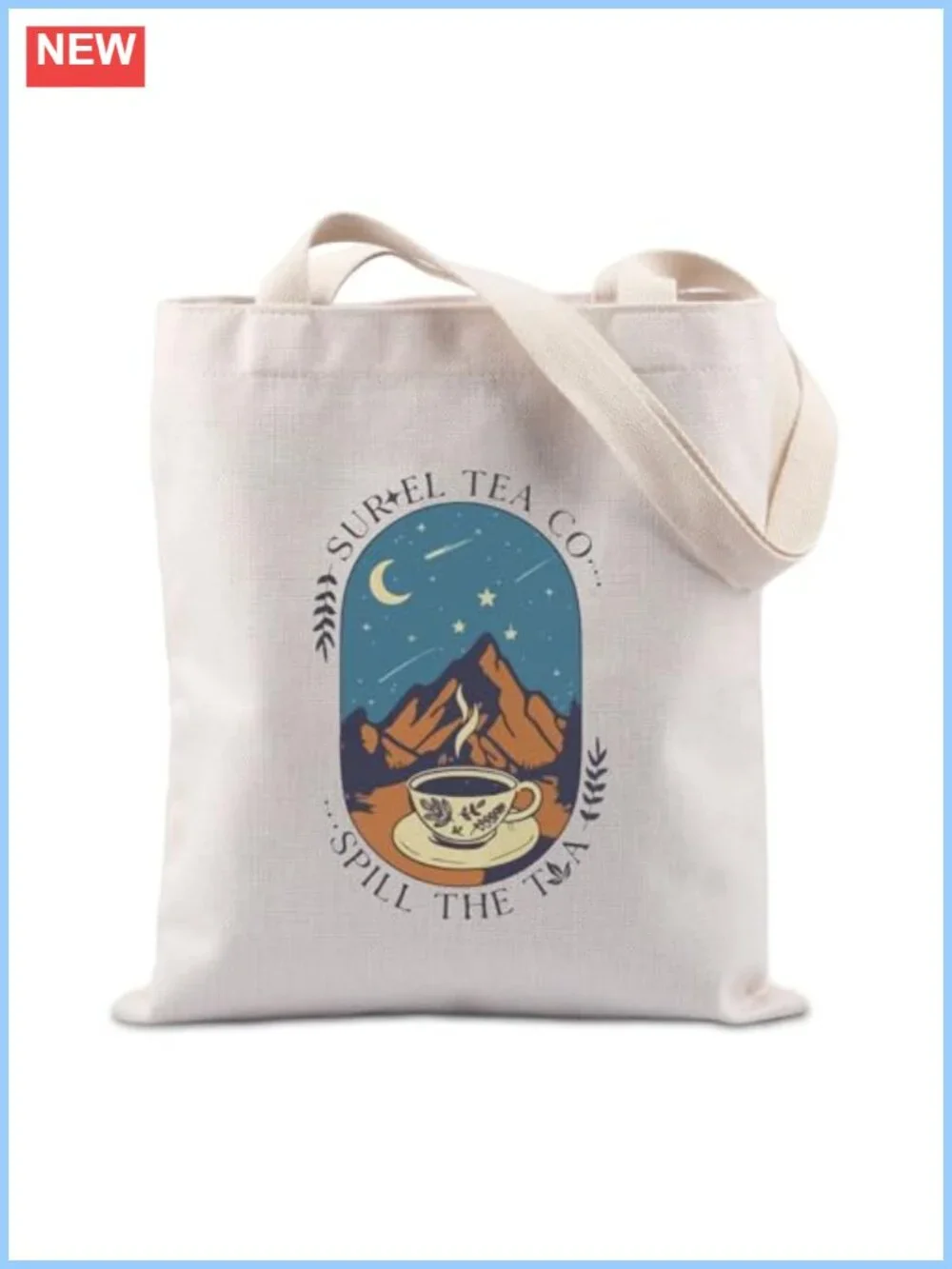 Canvas Book Tote Bag Gift for Bookworm Library Trip Shoulder Handbag